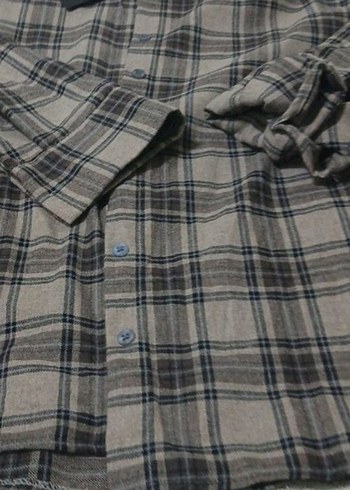 Bayan kareli Street Wear Gömlek - Görsel 4