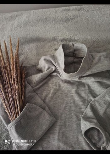 Gri Kadın Balıkçı Yaka Triko - Görsel 3