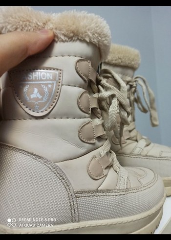 Bej Kürklü Kız Çocuk Botu - Görsel 8