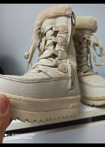 Bej Kürklü Kız Çocuk Botu - Görsel 7