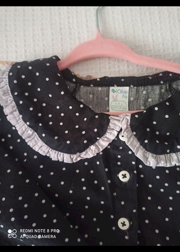 Düğmeli Bohem Siyah Kız Elbisesi - Görsel 5