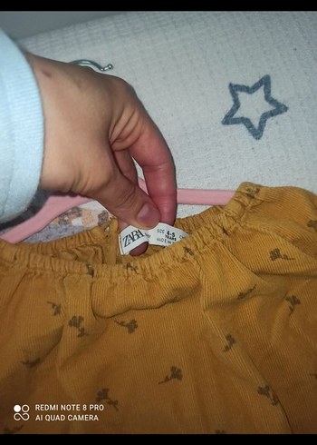 Kız Çocuk hardal Nakışlı Keten Elbise - Görsel 6