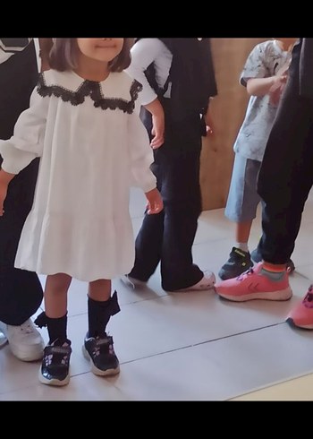 Kızlar için Bohem Nakışlı Keten Bluz - Görsel 6