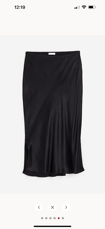 H&M saten görünümlü etek