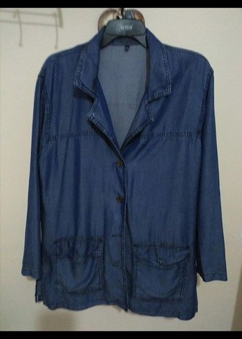 Lacivert Kadın Denim Ceket