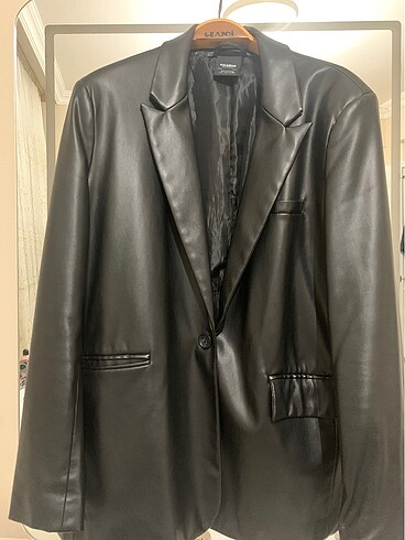 Pull and Bear Pull Bear Blazer Deri Ceket