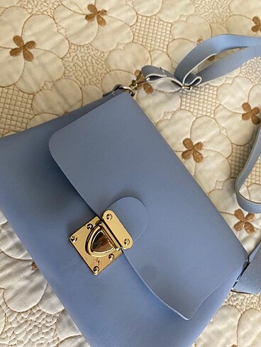 Zara Mavi askılı çanta