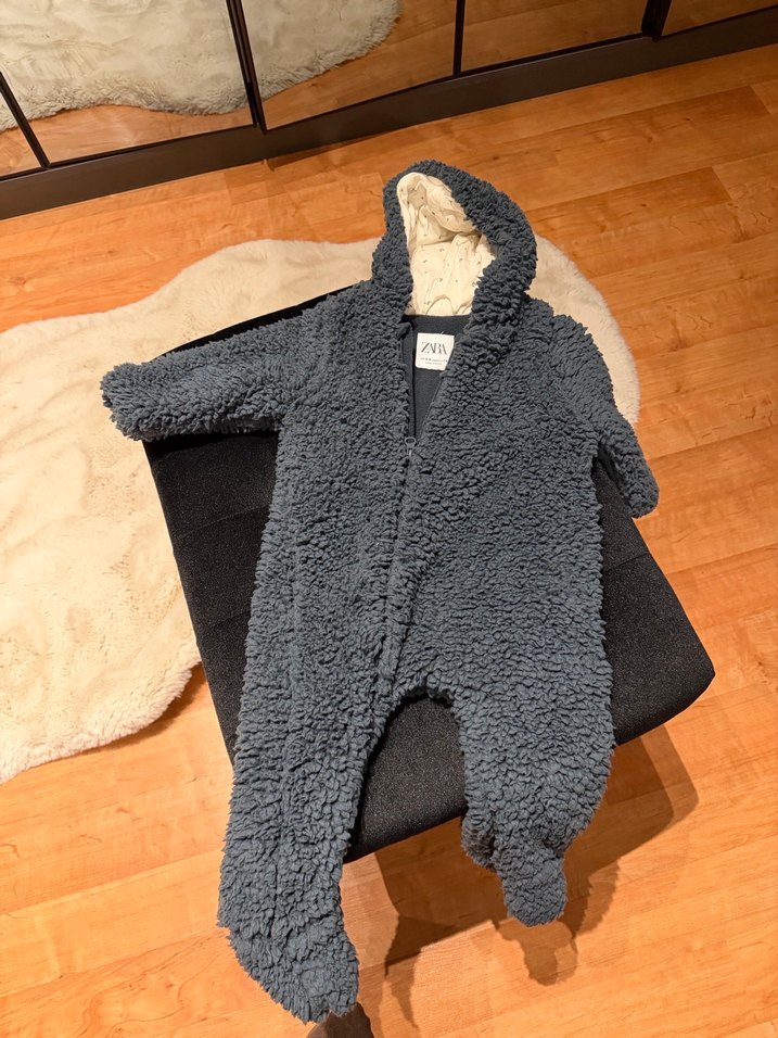 Laciver Kürklü Bebek Tulumu - Görsel 2