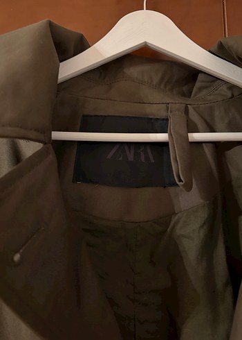 Düğmeli Kadın Midi Keten Trençkot - Görsel 3