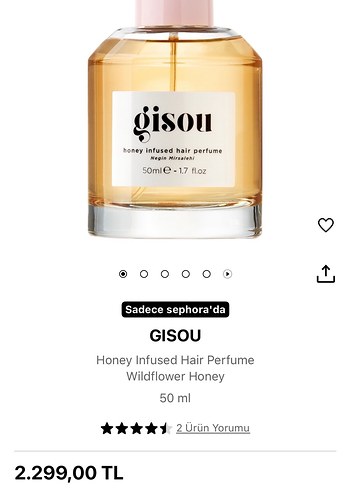 GISOU Wildflower Honey Saç Parfümü 50 ml