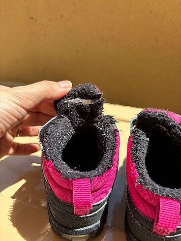 24 Beden bordo Renk Decathlon kız bebek kar botu