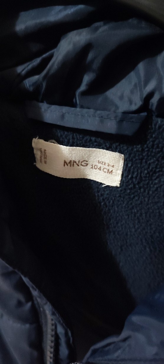 Erkek Çocuk Koyu Mavi Kapüşonlu Mont - Görsel 2