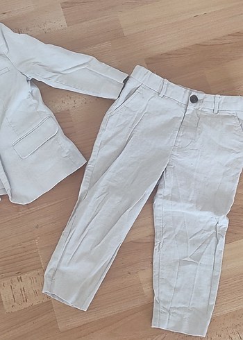 Bej Çocuk Takım Elbise Uzun Kollu - Görsel 2