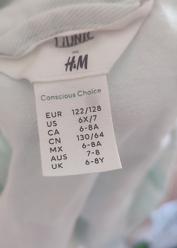 7 Yaş Beden H&M mevsimlik ceket