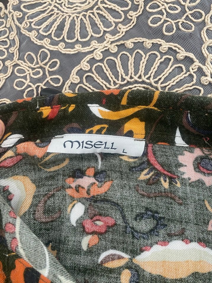 Bohem Desenli Uzun Kollu Kadın Gömlek - Görsel 2