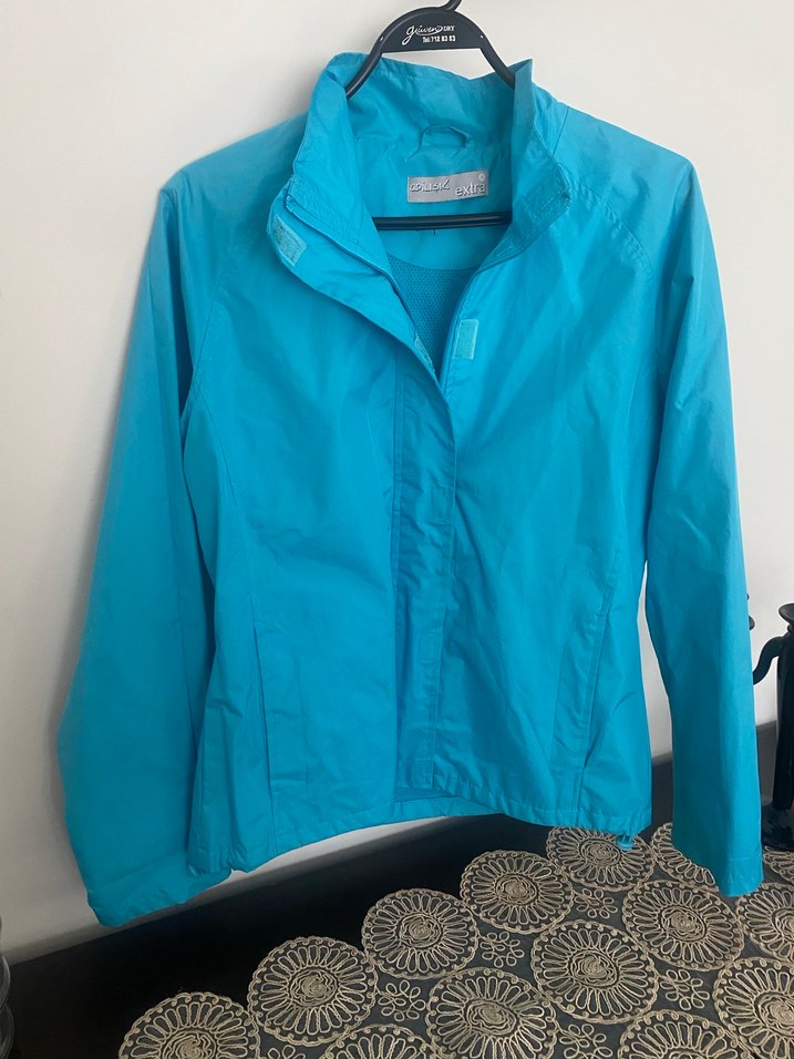 Mavi Parlak Erkek Yağmurluk ve Rüzgarlık - Görsel 4