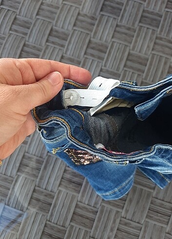 4 Yaş Beden mavi Renk Kiz çocuk kot etek