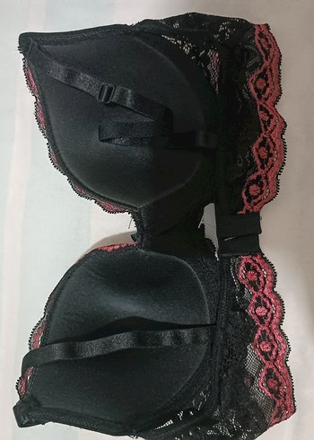 Nakışlı Siyah Gotik Midi Sütyen 85 beden - Görsel 2