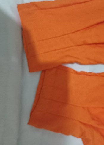 Bej Rahat Kesim Keten Kadın Pantolon - Görsel 4