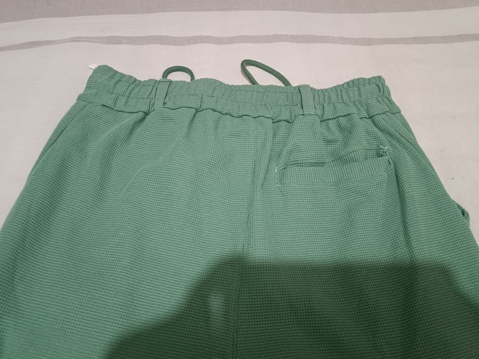 Kadın Haki Keten Bol Kesim Pantolon - Görsel 4