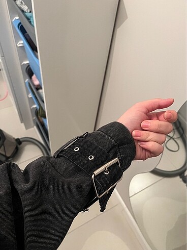 m Beden gri Renk Zara denim ceket
