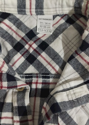 LC Waikiki Erkek çocuk Ekose Pamuklu Gri Gömlek