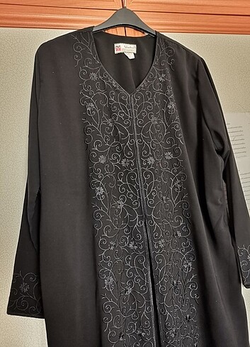 52 Beden Boydan uzun siyah elbise ferace abaya olarakta kullanılabilir