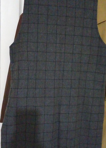 Gri kışlık kumaştan jile - Görsel 3