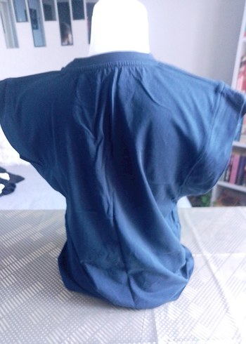 Lacivert Salaş  Kolsuz Tişört - Görsel 3