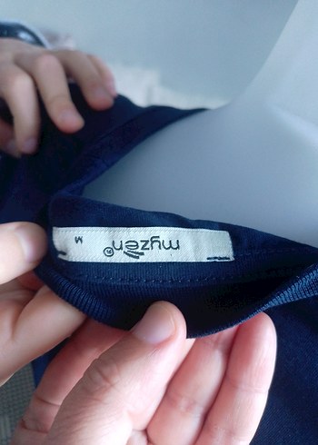 Lacivert Salaş  Kolsuz Tişört - Görsel 2