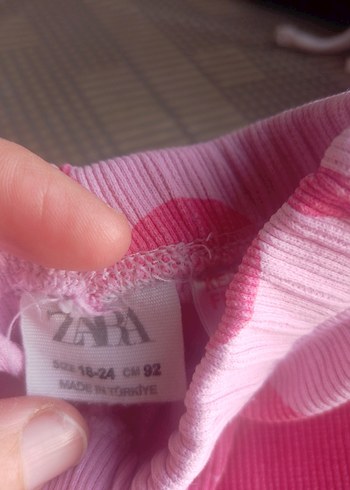 Pembe Kalpli Kız Çocuk  Pantolon - Görsel 3