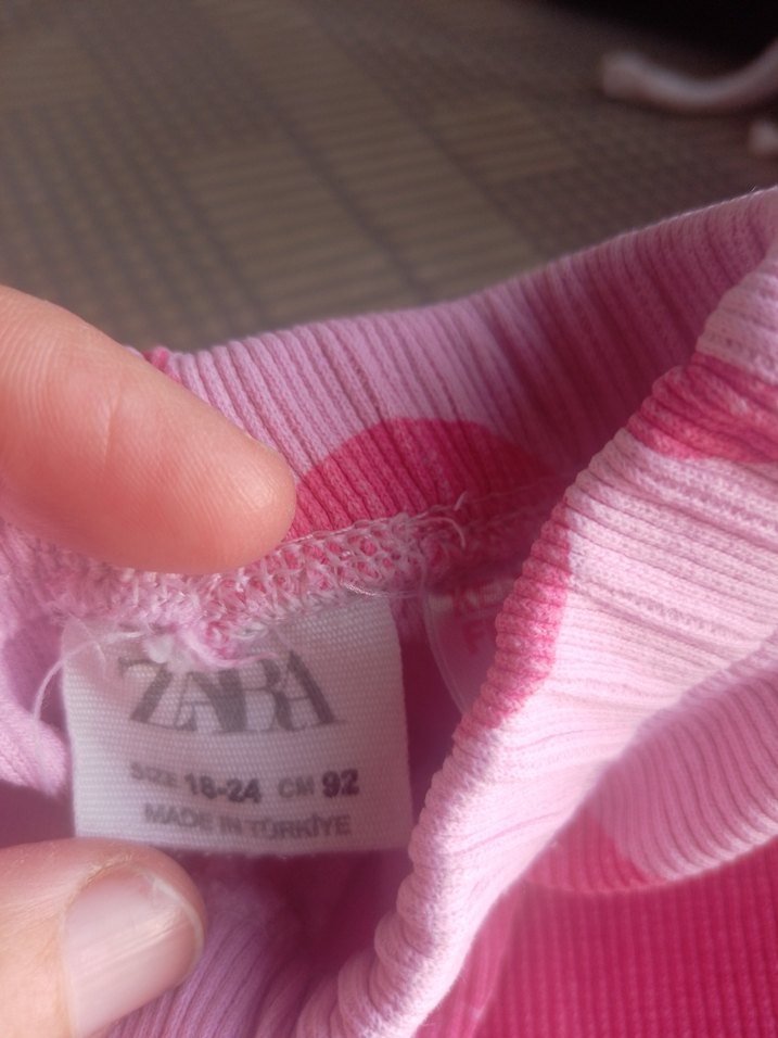 Pembe Kalpli Kız Çocuk  Pantolon - Görsel 3