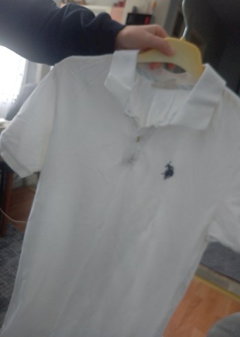 Erkek Beyaz Pamuklu Polo Tişört - Görsel 2