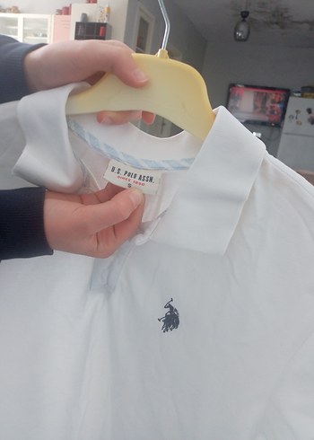 Erkek Beyaz Pamuklu Polo Tişört - Görsel 3