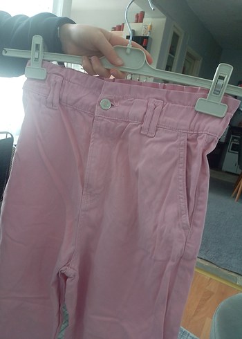 Pembe Loose Fit Denim Pantolon - Görsel 4