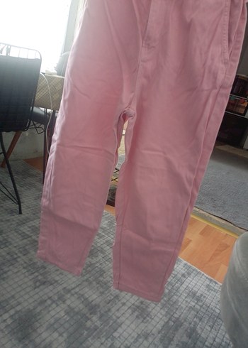 Pembe Loose Fit Denim Pantolon - Görsel 5