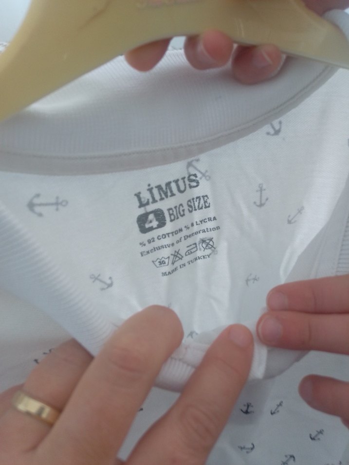 Erkek Beyaz Baskılı Kısa Kollu Polo Tişört - Görsel 3