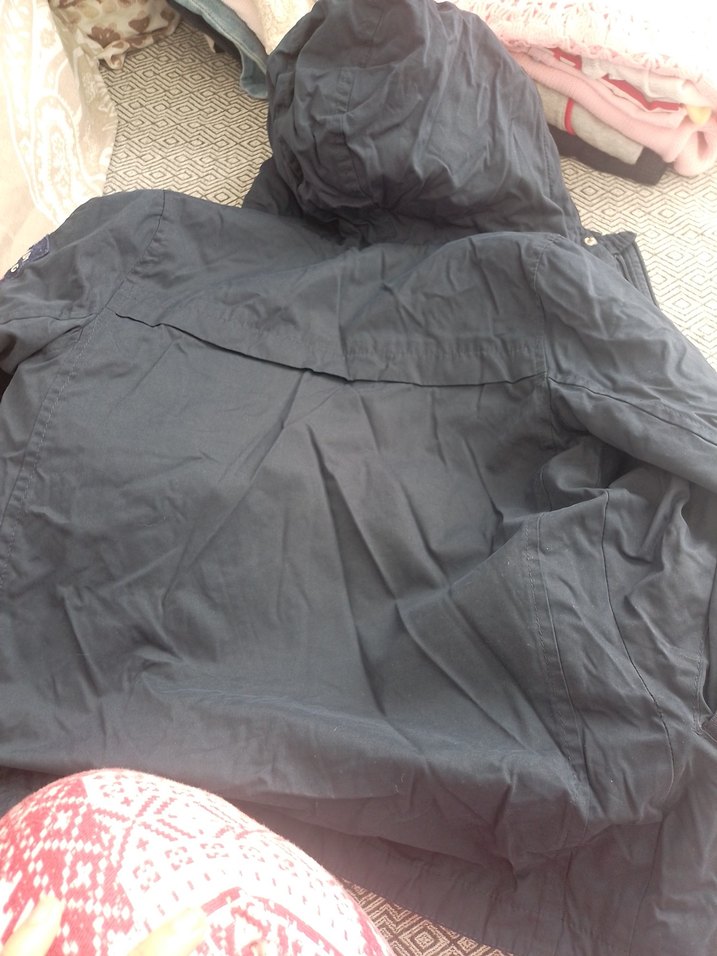 Erkek Çocuk Kapüşonlu Düğmeli Mont - Görsel 3