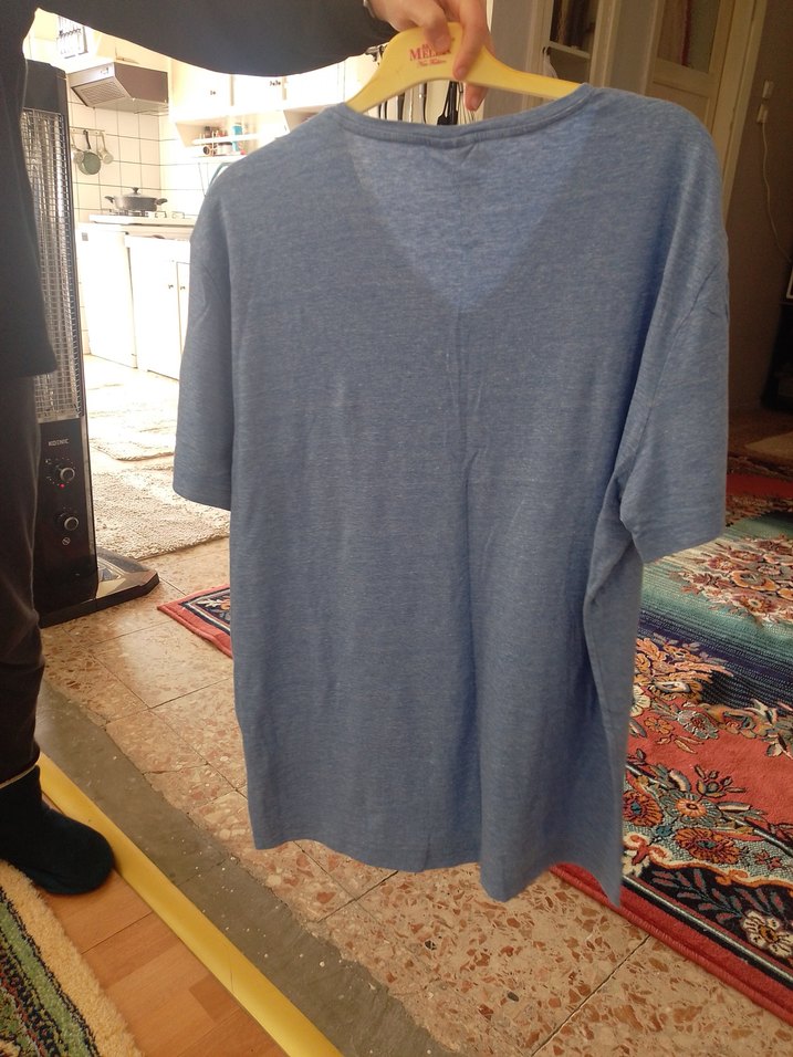 Erkek Siyah Batik Desenli Kısa Kollu Tişört - Görsel 4