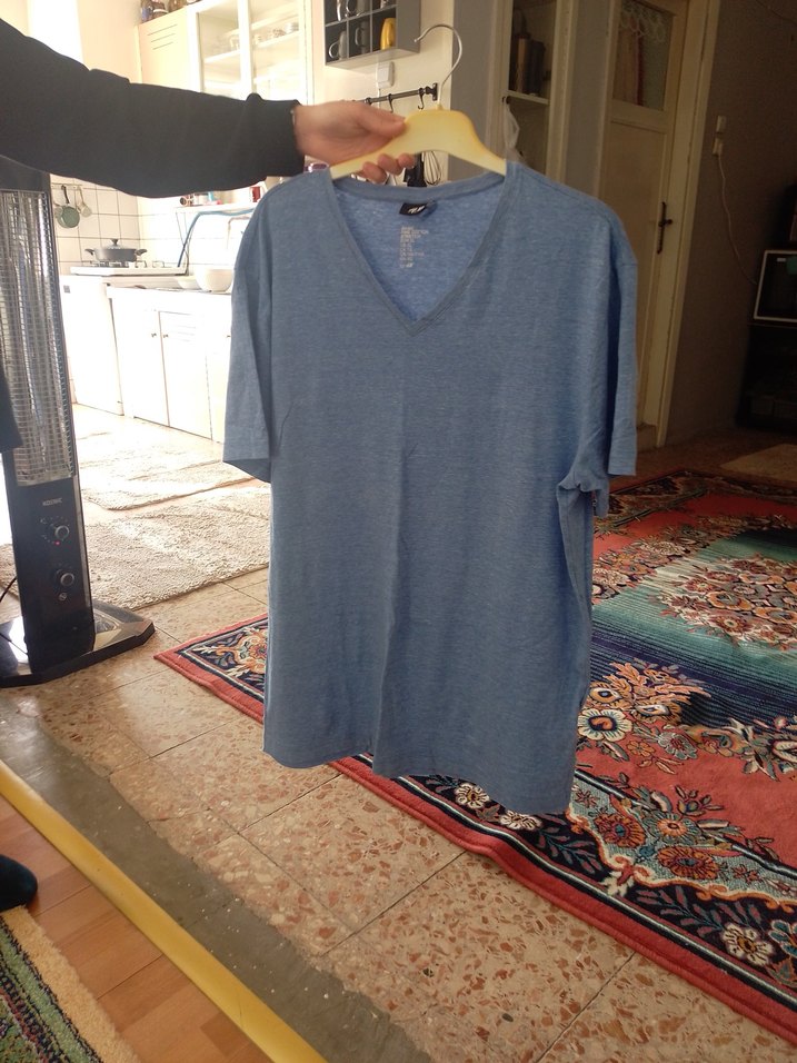 Erkek Siyah Batik Desenli Kısa Kollu Tişört - Görsel 2