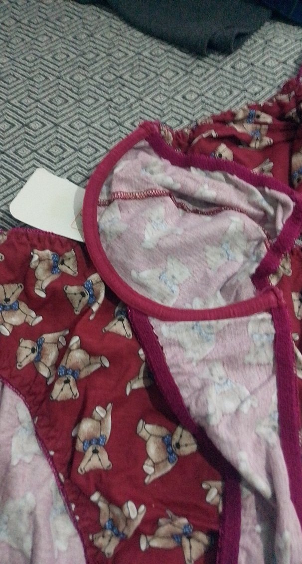 Bordo Baskılı Midi Sütyen Takımı - Görsel 3