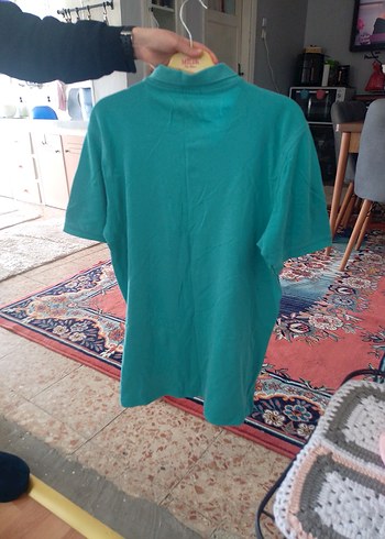 Turkuaz Erkek Polo Tişört Düğmeli Yaka - Görsel 2