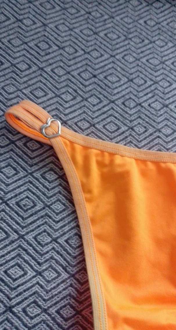 Turuncu Esnek Bantlı Kadın Bikini Altı - Görsel 2