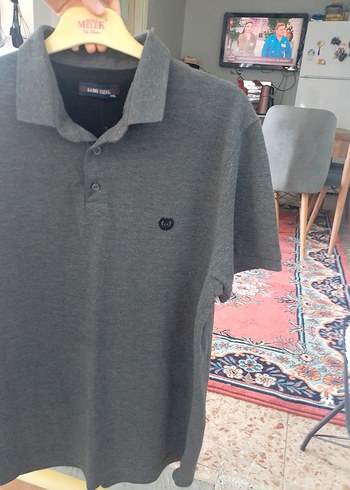 Gri Erkek Kısa Kollu Polo Tişört - Görsel 2