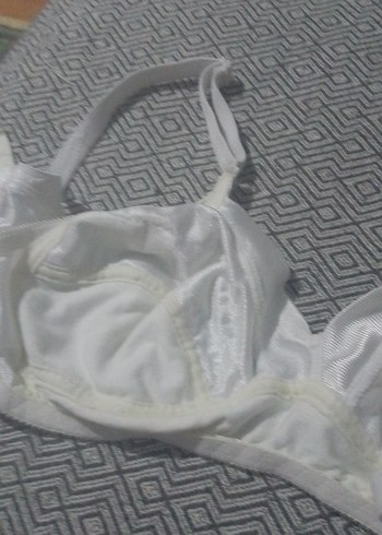 Nakış Detaylı Beyaz Vintage Sütyen 90 beden - Görsel 4