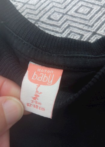 Kız Çocuk Siyah Kısa Kollu Baskılı Tişört - Görsel 3