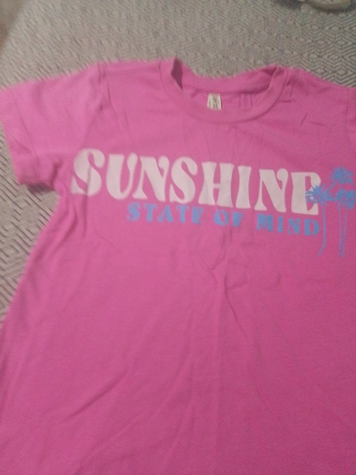 Kız Çocuk Pembe Baskılı Kısa Kollu Tişört - Görsel 2