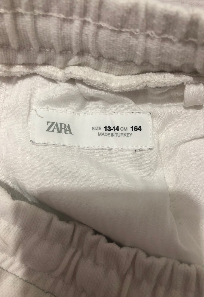 Zara Beyaz erkek çocuk  Bermuda Şort, Gevşek Kesim - Görsel 4