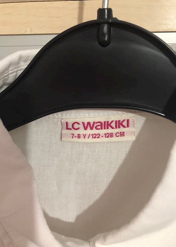 Düğmeli Beyaz kız çocuk Pamuk Gömlek - Görsel 5