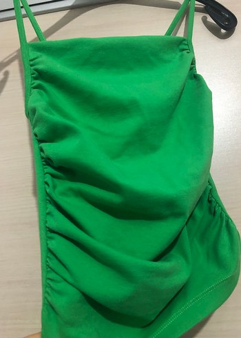 Yeşil Drapeli Mini Askılı Atlet - Görsel 3